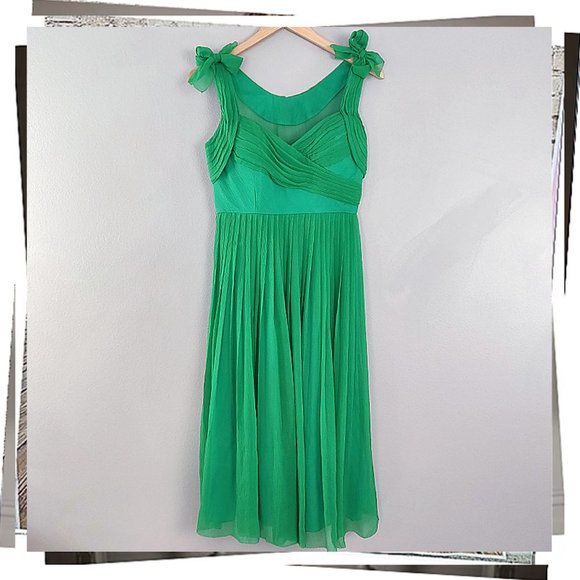 Anthropologie Green Midi Dress - Picture 4 of 9